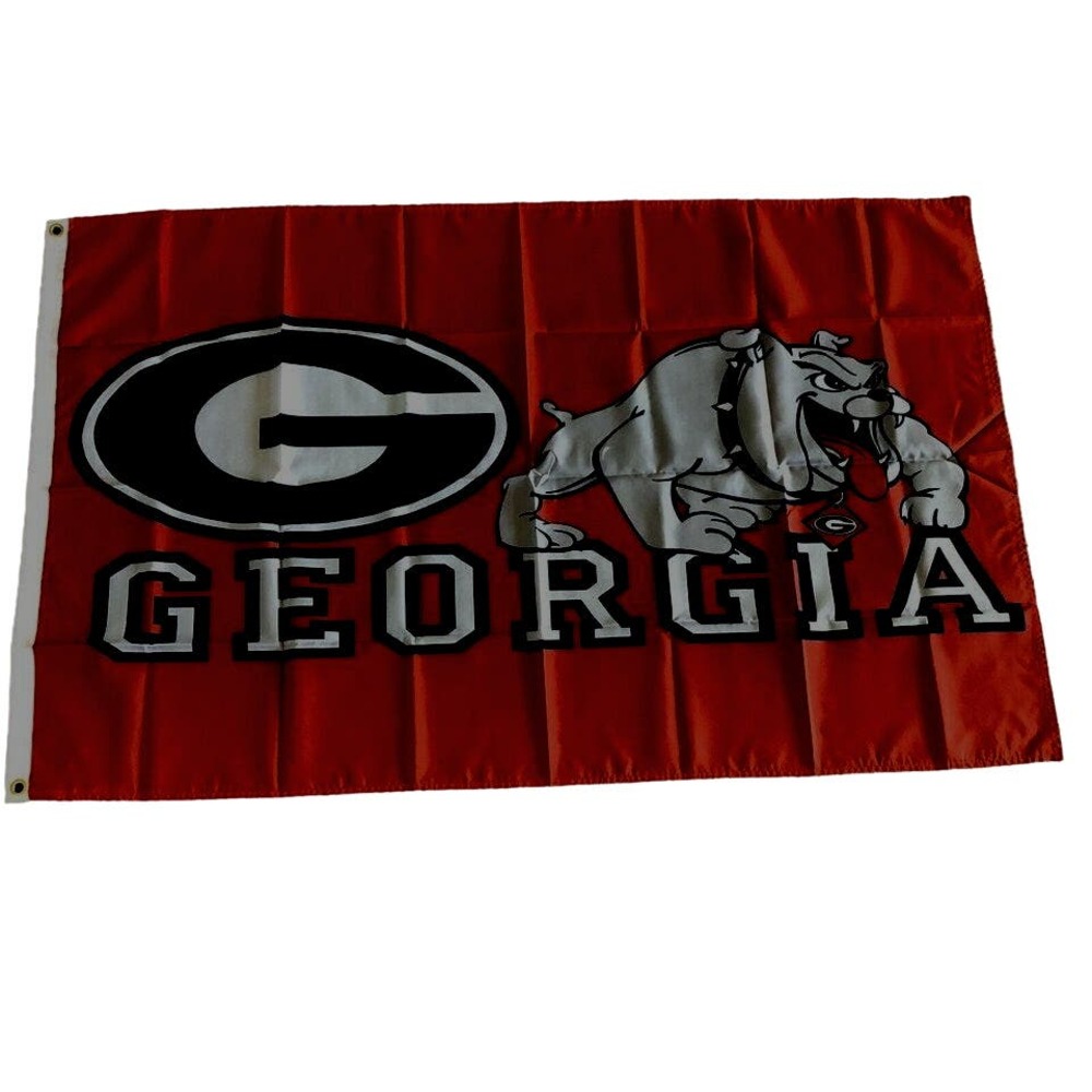 Georgia Bulldogs Flag Banner New 3x5 Ft Mancave Game Day Tailgate Garage Office - Picture 2 of 2